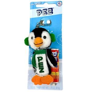 PEZ Penguin Plush Keychain with Candy NWT Collectible 2010 Made in USA